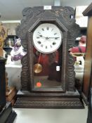 An American carved frame wall clock