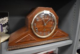 A Scottish arts and crafts styled mantle clock by Sydney Latimer of Edinburgh