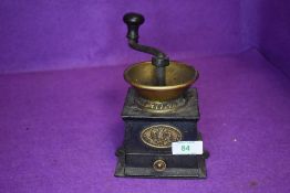 An early T&C Clark coffee mill or grinder