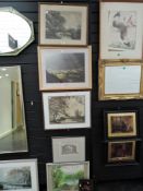 A selection of local interest photographic prints also a small crystoleum of maiden bathing