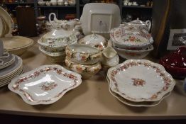 A mixed lot of vintage tureens and serving dishes etc.