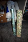 A collection of new and part rolls of wallpaper including William Morris and Harlequin.