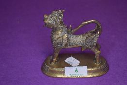 A bronze cast figure of a mythological beast possibly 18th century standing approx 11cm high