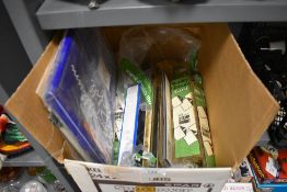 A selection of stamp and philatelic collecting cards and refills