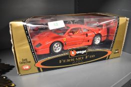 A die cast model Ferrari F40 car by Burago