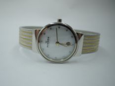 A lady's Skagen quartz wrist watch model no: 355SSGS having a diamante dot dial with date aperture
