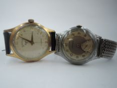 Two gent's vintage wrist watches including Junghans and Services Court