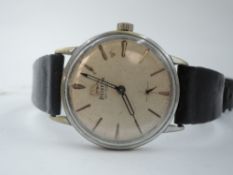 A gent's vintage Helvetia Incabloc 360 wrist watch having a baton numeral dial with subsidiary