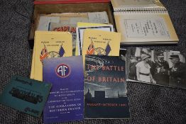 A collection of Military Related Ephemera including an album of mainly military aircrafts, post