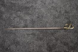 A possible 19th century three bar hilt Sword similar to the 1853 pattern, blade decorated with
