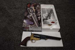 A F.LLI Pietta Historical Reproduction Blank Firing 1851 Red Nord Navy Cl 380 Pistol, with