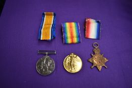 A WW1 Trio including the 1914 Star to M1-08726 A. CPL. H.H.Riley A.S.C, H Riley was the father of