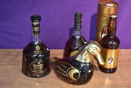 Two bottles of Carlos I Brandy, Imperial 38% vol, possibly 75cl and Gran Reserva 70cl 40% vol