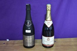 Two bottles of Champagne, Freixenet 2007 75cl 12 vol and Champagne Jardin 750ml 12 % vol