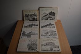 Wainwright. Scottish Mountain Drawings, volumes 1-6, all appear 1st editions in dust wrappers. With;