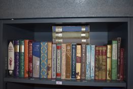 Folio Society. A shelf - Literature and related. All in slipcases. Includes; Siegfried Sassoon;