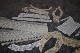 A selection of antique lace,tatting and more.
