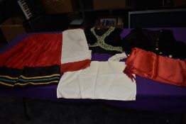 A selection of antique ladies Hungarian national costume.