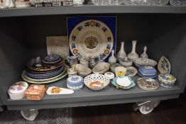 A selection of ceramics including Wedgwood Clementine