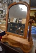 A mahogany framed adjustable dressing table mirror