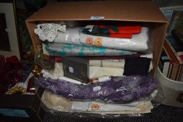 A selection of table cloths and similar place settings