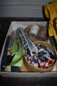 A selection of haberdashery and craft items including sewing and knitting etc