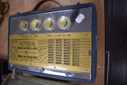 A portable Cambridge PYE radio set