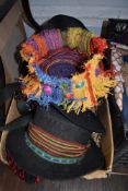 A selection of mixed ladies and similar hats in various styles