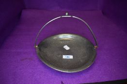 A handled fruit or bonbon dish by Civic Pewter