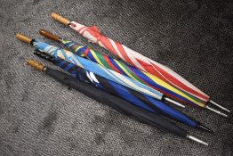 Five umbrellas or sun parasols