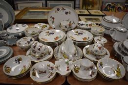 A part tea and dinner service by Royal Worcester in the Evesham