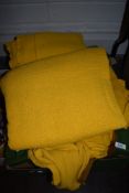 A selection of vintage mid century yellow curtains and similar