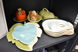 A selection of ceramics by Carltonware including lidded dish and similar