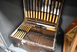A large cased canteen of flatwares by Debesco Cutlery