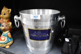 A Charles Heidsieck champagne ice bucket