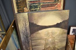 Two mid century prints on board by Verkerke and similar
