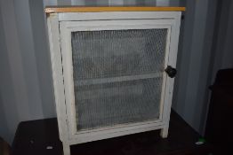 A traditional painted meat safe, width approx. 55cm