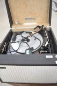 A vintage Hacker portable gramophone player, Gondolier GP42
