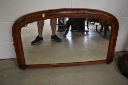 A 19th Century over mantel or similar wall mirror, width approx. 97cm