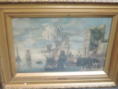 A print, The Garrison, 44 x 66cm, plus frame and glazed