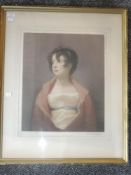 A mezzotint, after Ellen Jowett, Mrs Urquart, signed and dated 1933, 50 x 40cm, plus frame and