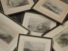 A selection pf engravings, Cumberland, C19th, inc Whitehaven Harbour, 15 x 20 and a Ltd Ed print,