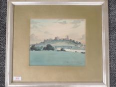 A Watercolour, T Barker Shuttleworth, Lancaster vista, signed and dated (19)05, 21 x 25cm, plus
