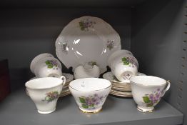 A bone china part tea service marked Dorchesters to base