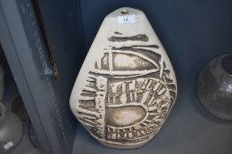 A mid century studio pottery lamp base by Tremaen Newlyn Bojay by Peter Ellery 45cm tall