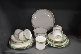 A transfer printed part tea service by Birks Rawlins and co