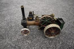 A 3/4 Inch Scale Michael Holden Kit Built Live Steam Traction Engine having single cylinder