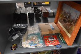 A shelf of Railwayanan including 2 Military Train Uniform Buttons, British Transport Police Badge,