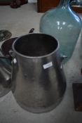 An aluminium cream churn