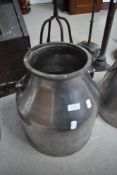 An aluminium cream churn